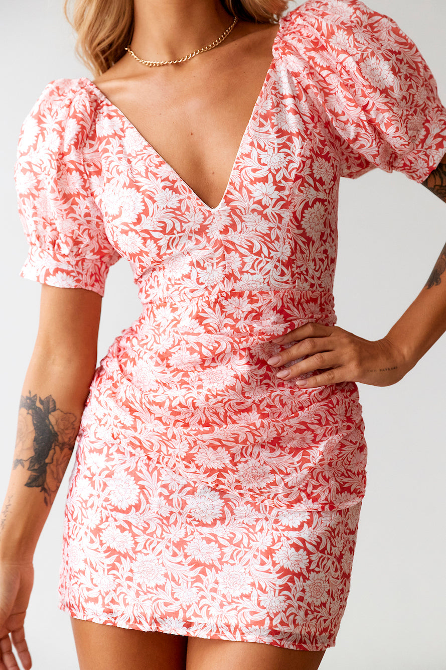 HELLO MOLLY Dreamers And Lovers Mini Dress Red