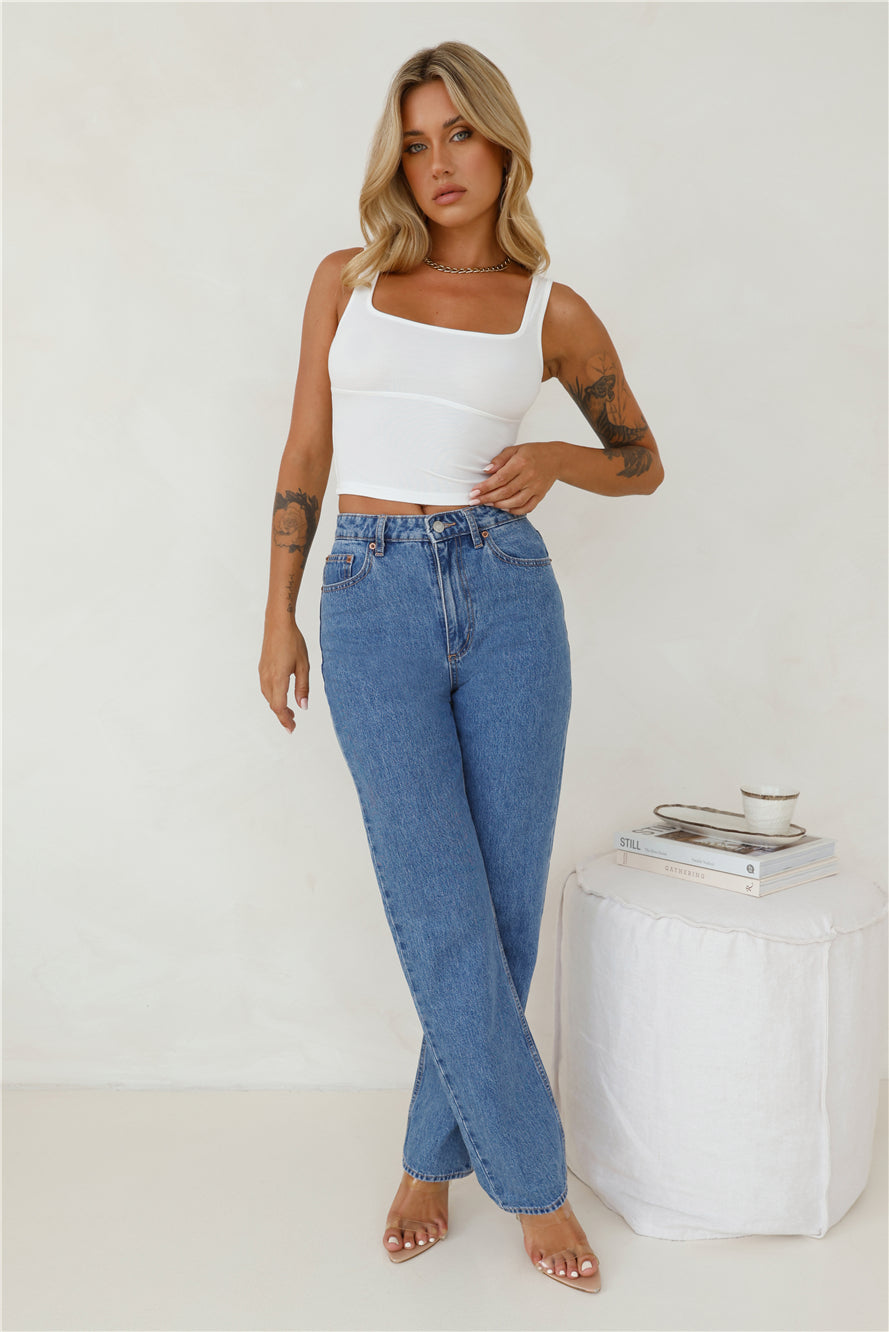 LEE High Straight 80 Jeans Blue