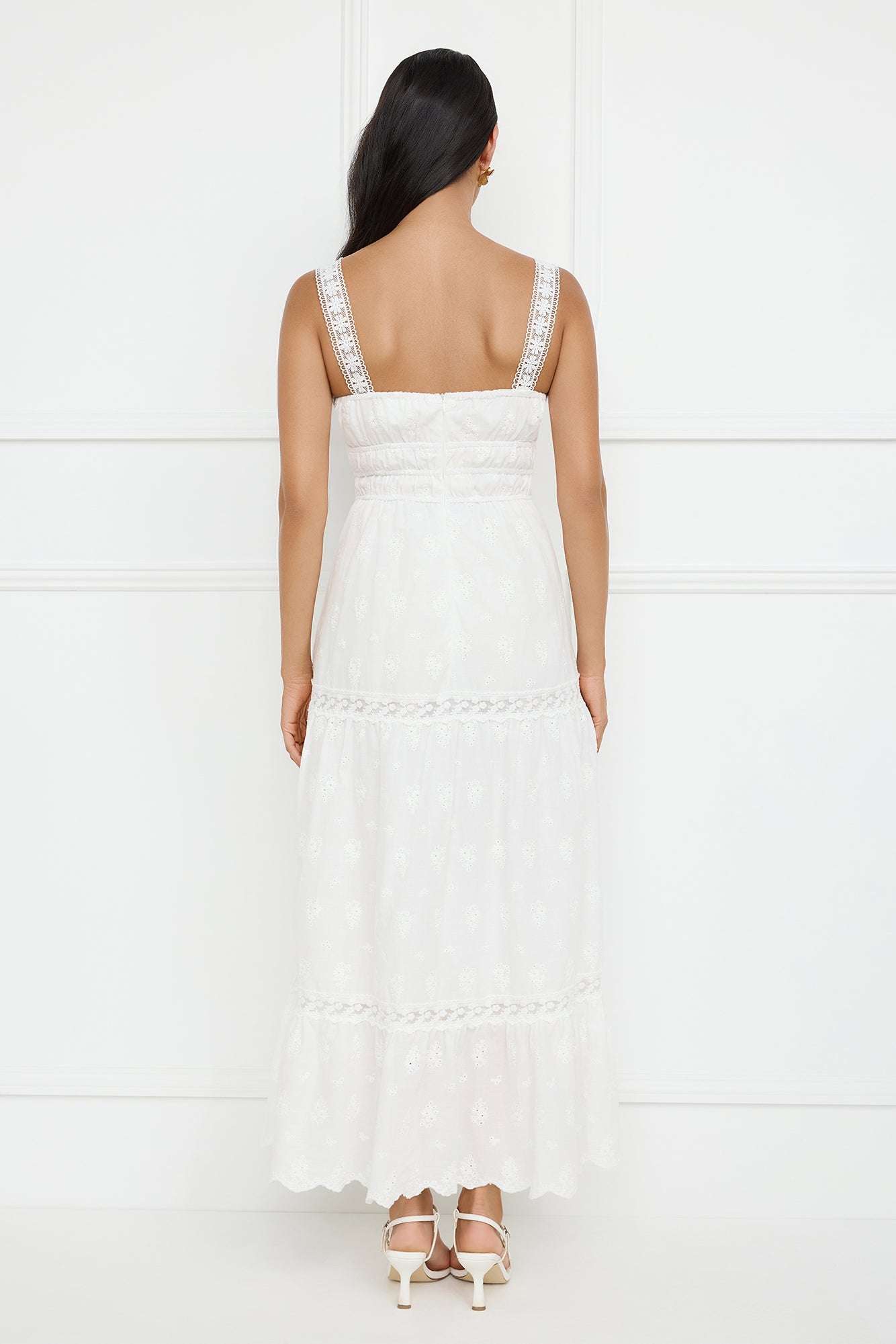 Springtime Sun Maxi Dress White