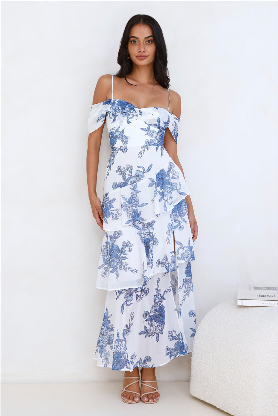 Energy Never Ends Maxi Dress Blue