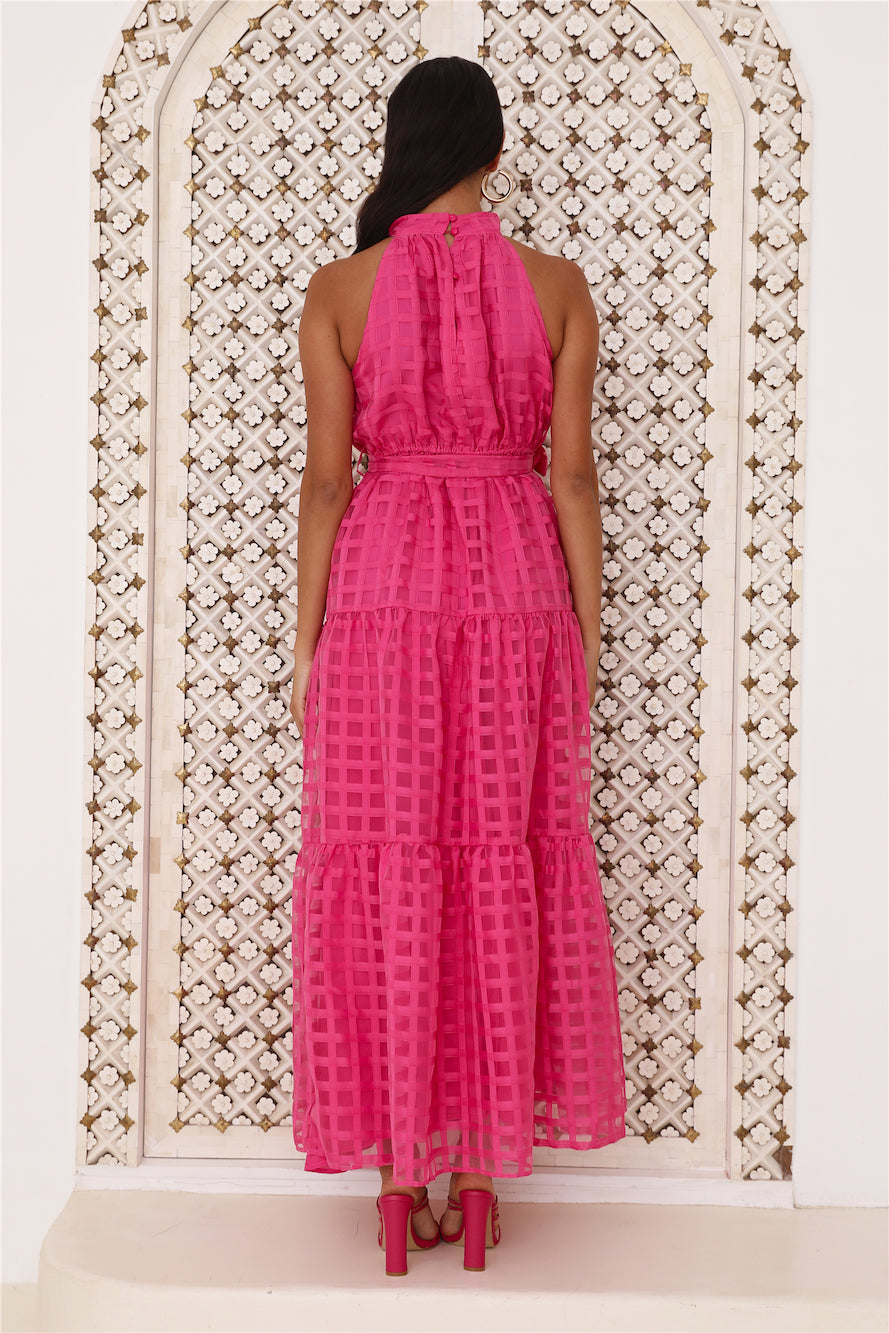 Summertime Picnic Maxi Dress Pink