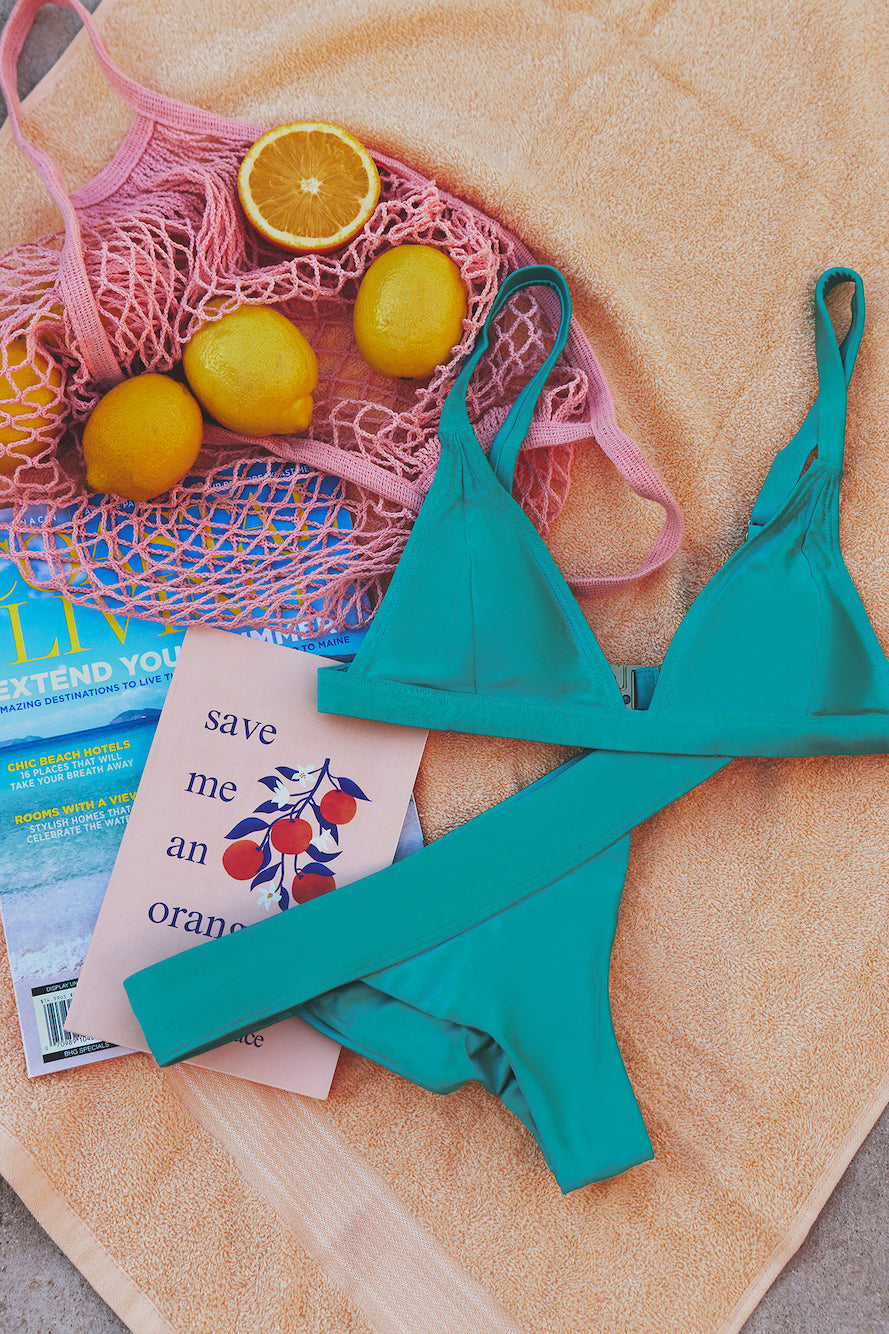 Bay Breeze Swim Top Green