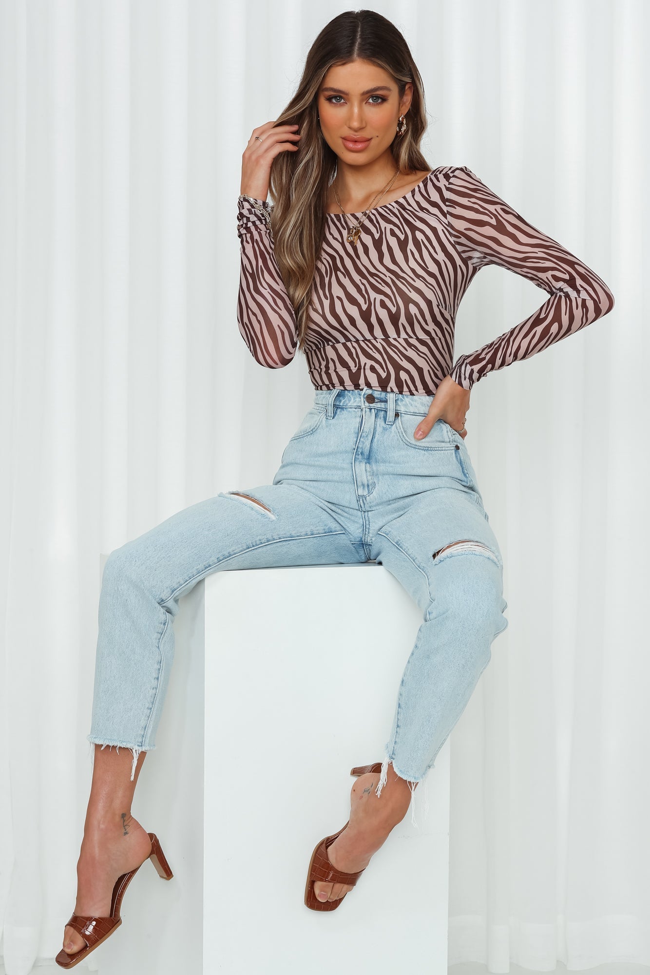 WRANGLER Drew Jeans Blue Chain