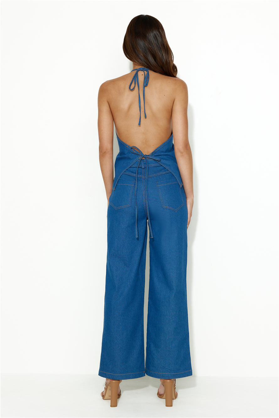Country Lover Vest Top Denim