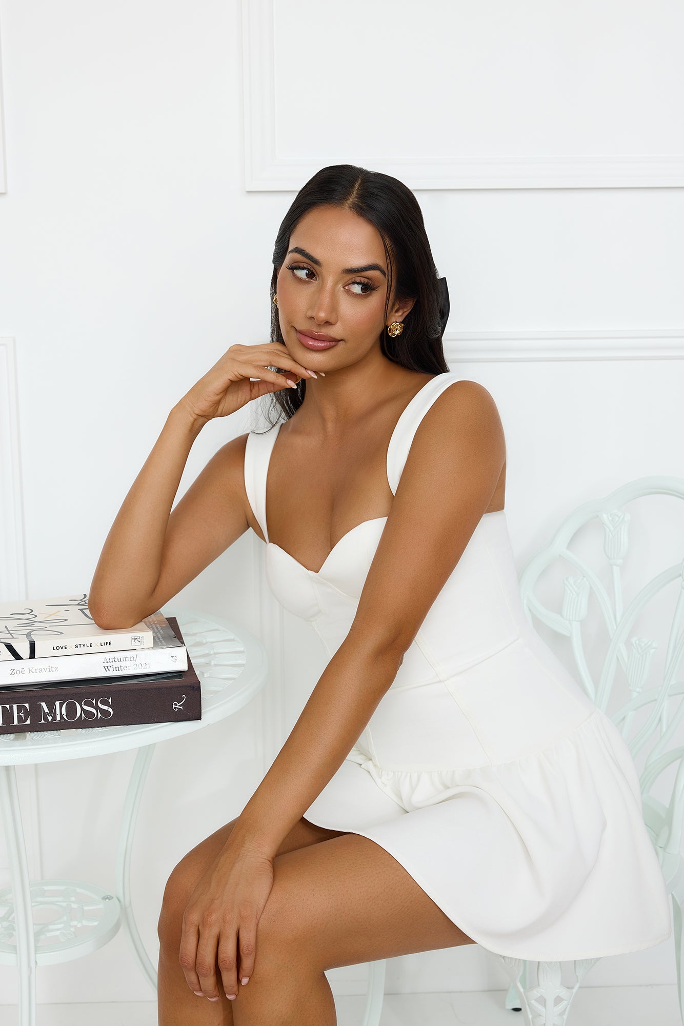 Chic Escapes Romper White