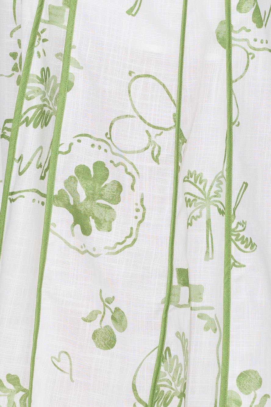 Summer Garden Maxi Dress Green