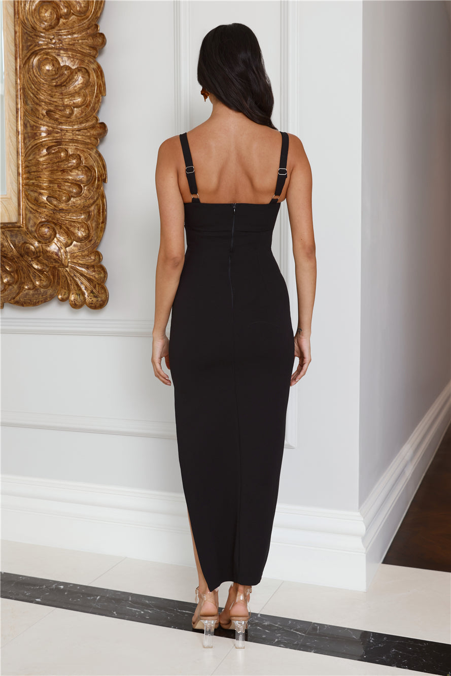 Points For Power Maxi Dress Black