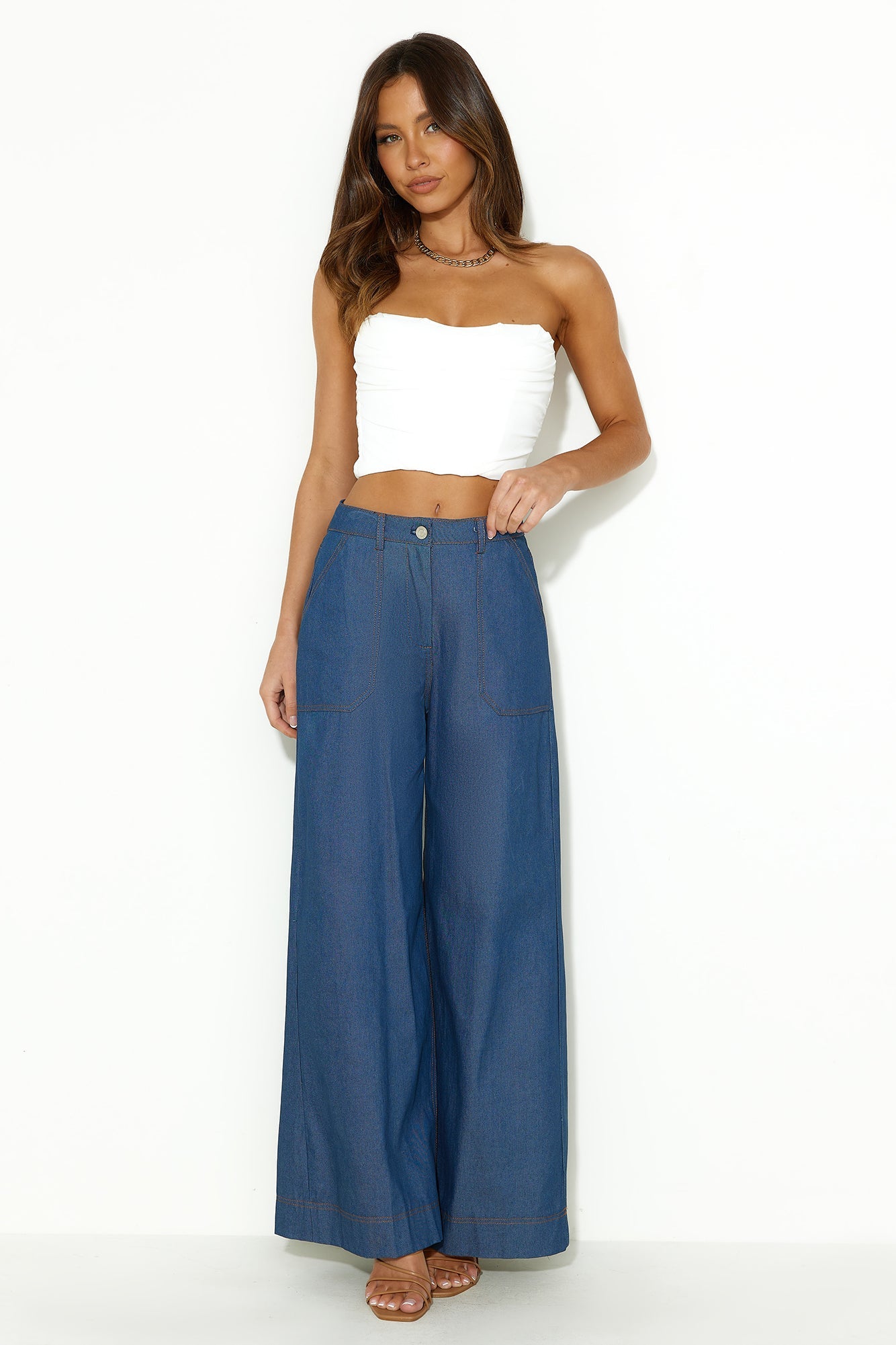 Lover In Her Eyes Crop Top White