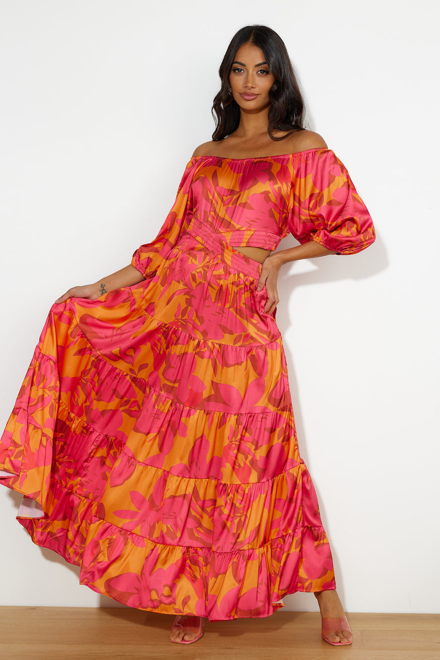 Her Time To Shine Maxi Dress Pink