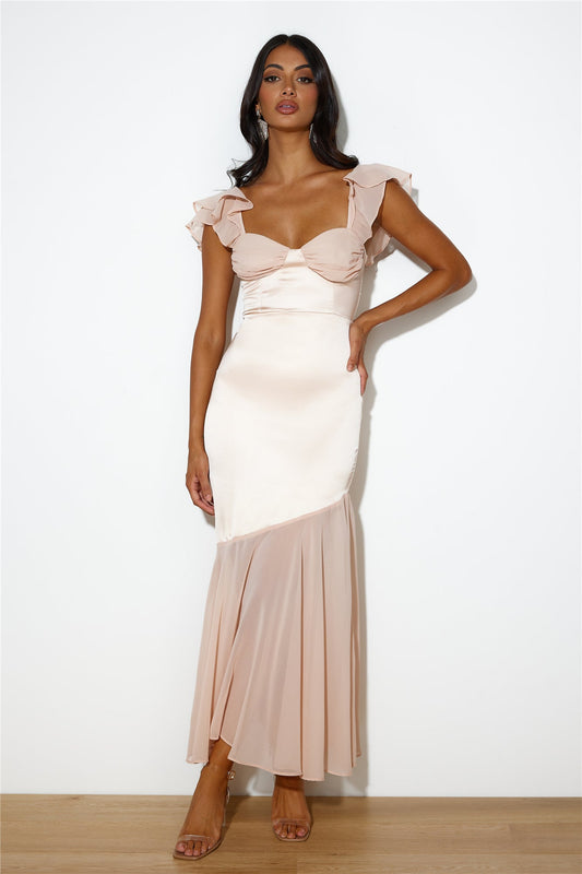 Dreamy 'Fit Maxi Dress Peach