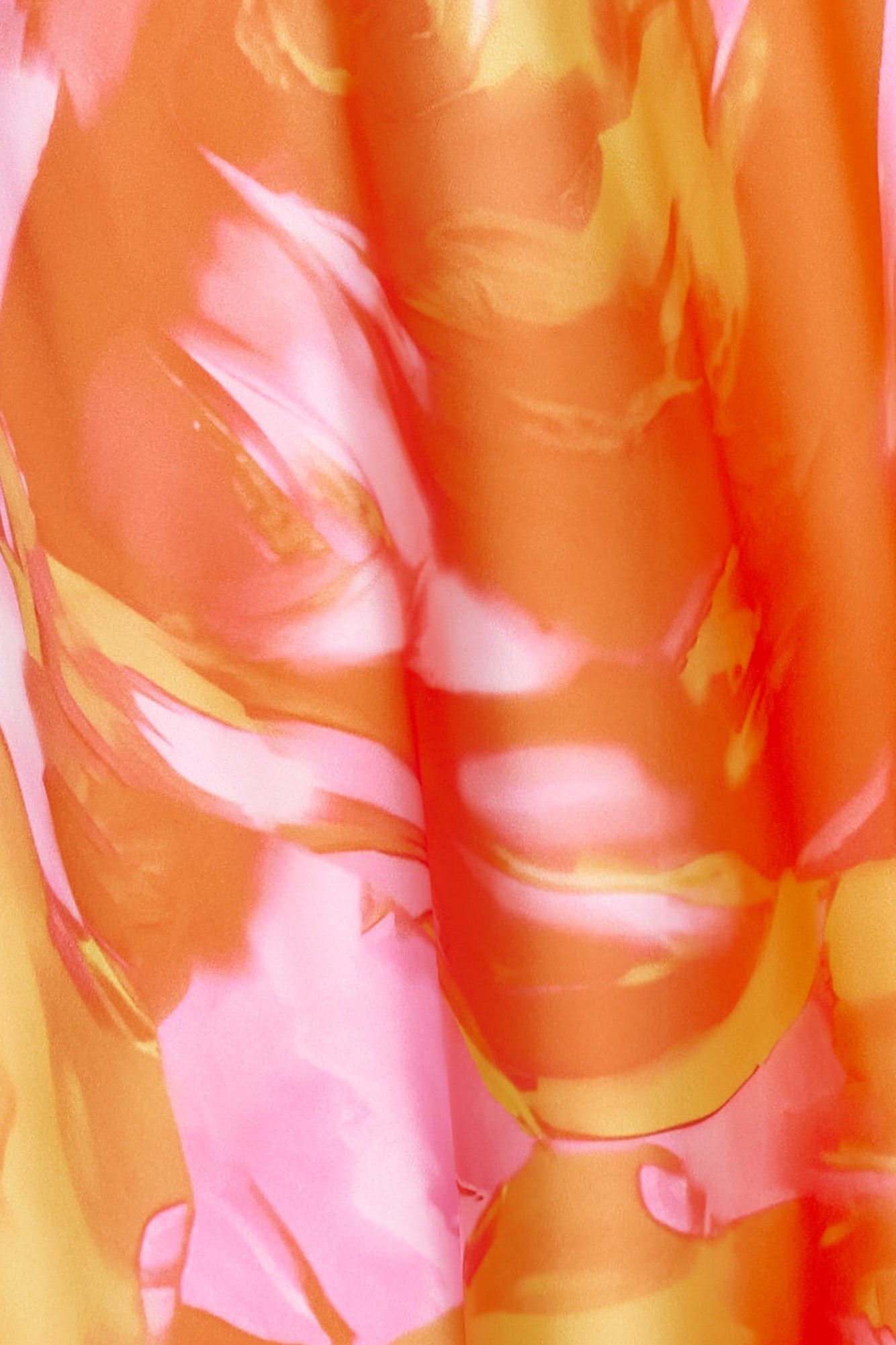 Thought That Counts Satin Maxi Dress Orange
