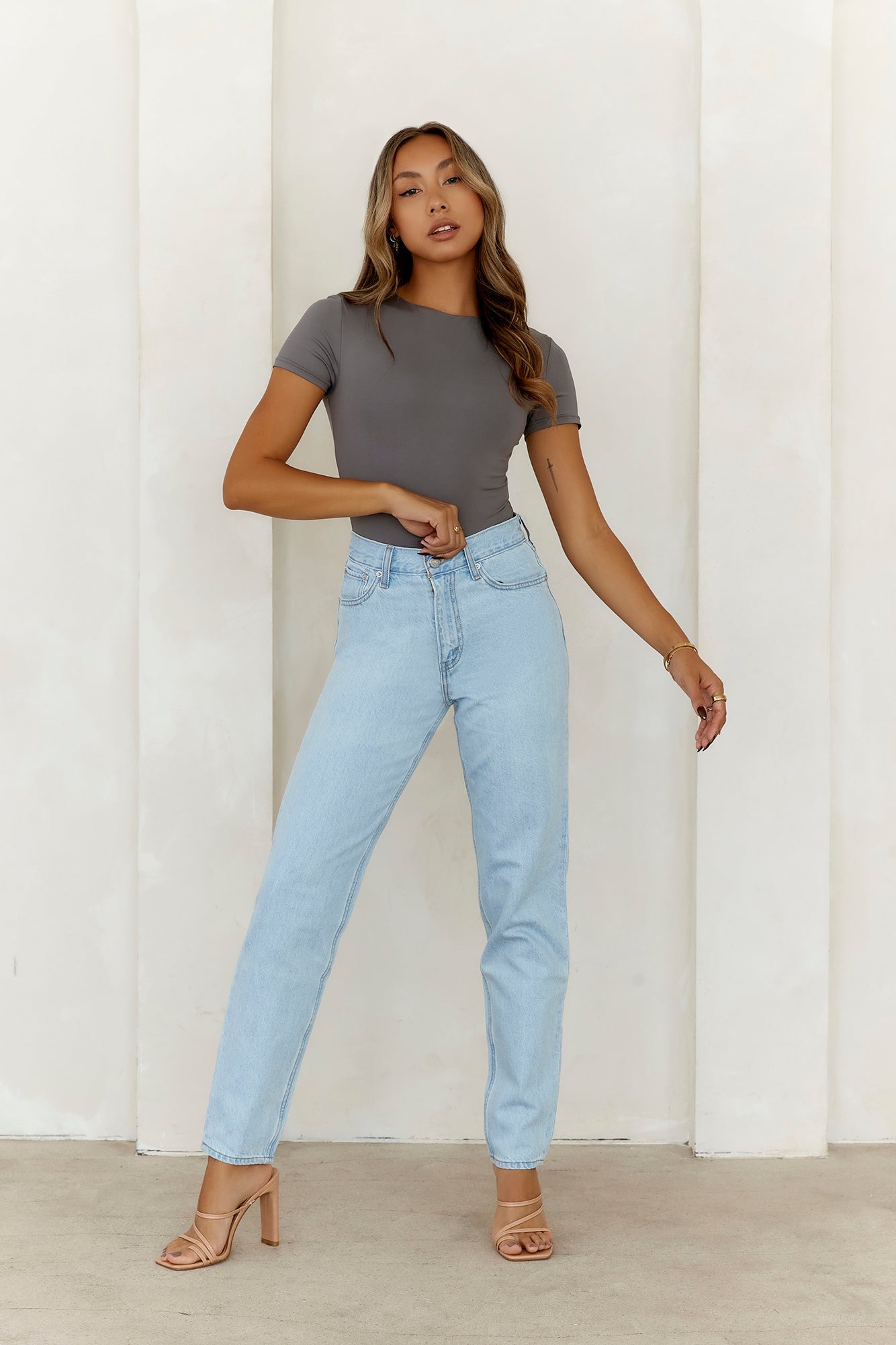 BASE  Core Contour Bodysuit Charcoal
