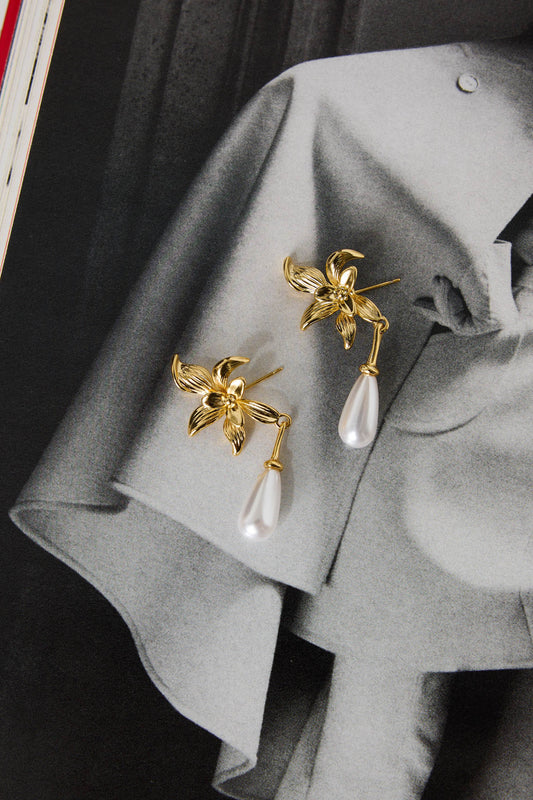 18k Gold Plated In Season Earrings Gold