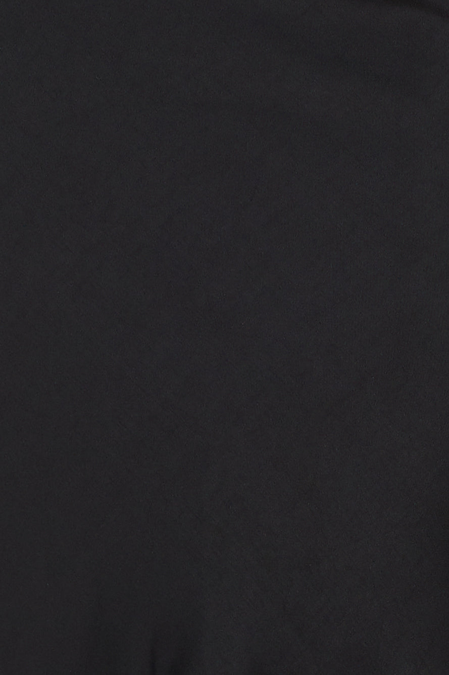 Wedding To Attend Satin Maxi Dress Black