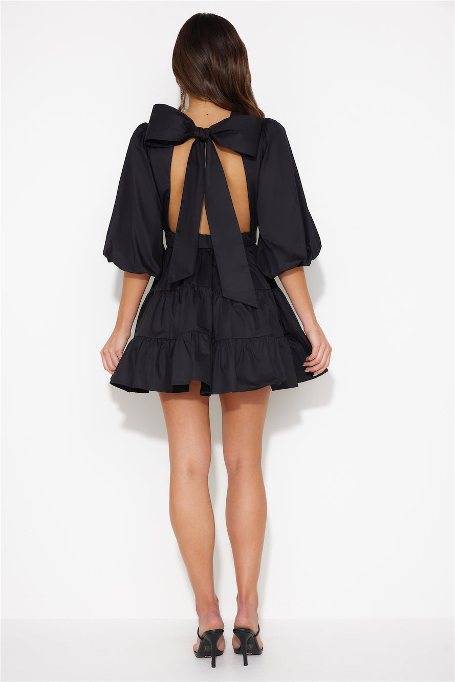 HELLO MOLLY Sweetest Treat Mini Dress Black