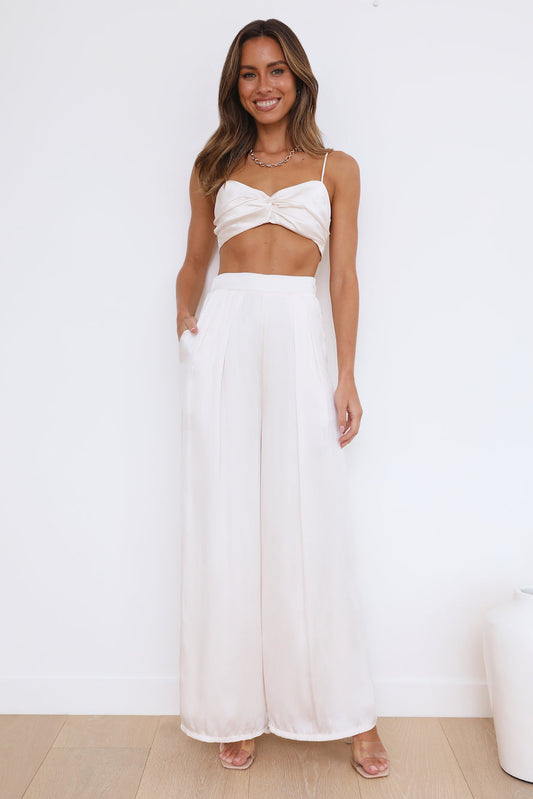 Sweeter Feelings Crop Top Cream