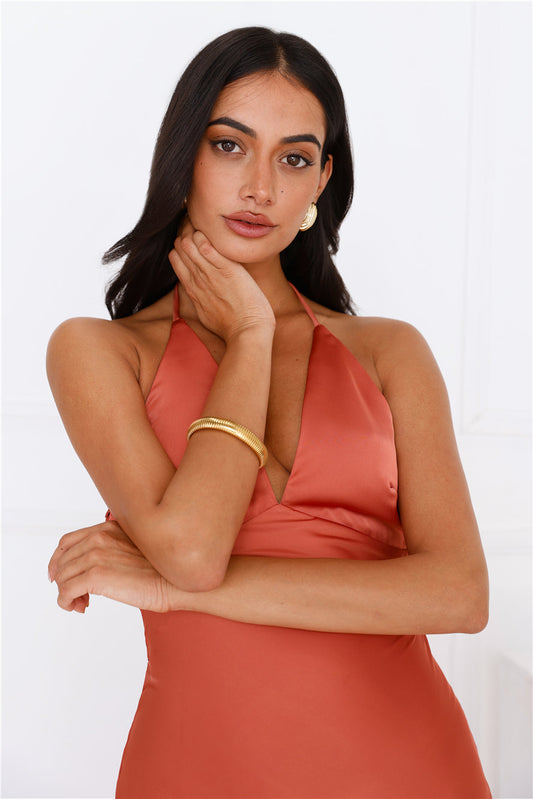 18k Gold Plated Polished Bracelet Gold
