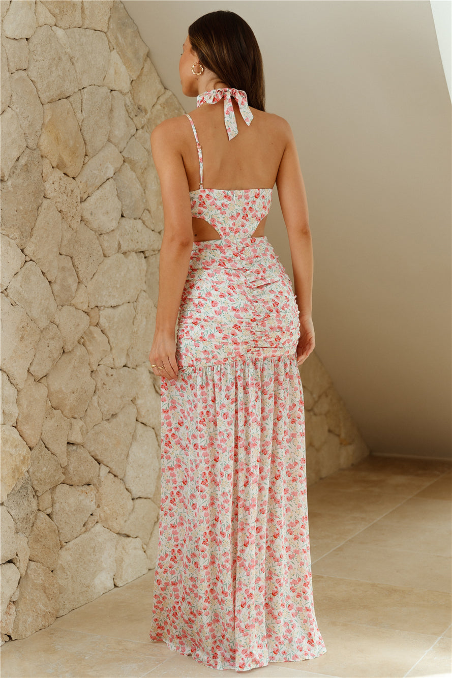 HELLO MOLLY Wildflower Bloom Maxi Dress Pink