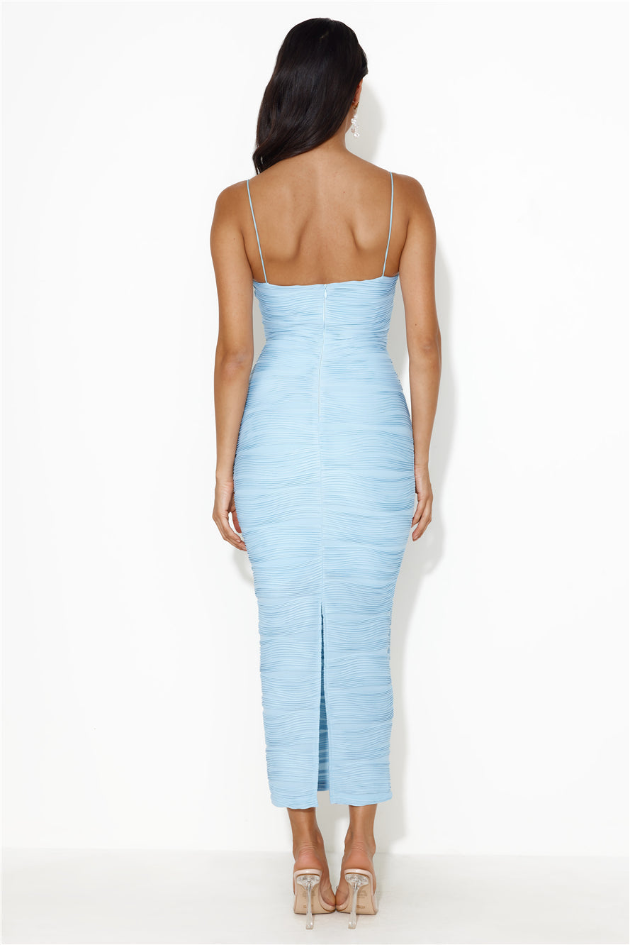 Summer Cloud Midi Dress Blue