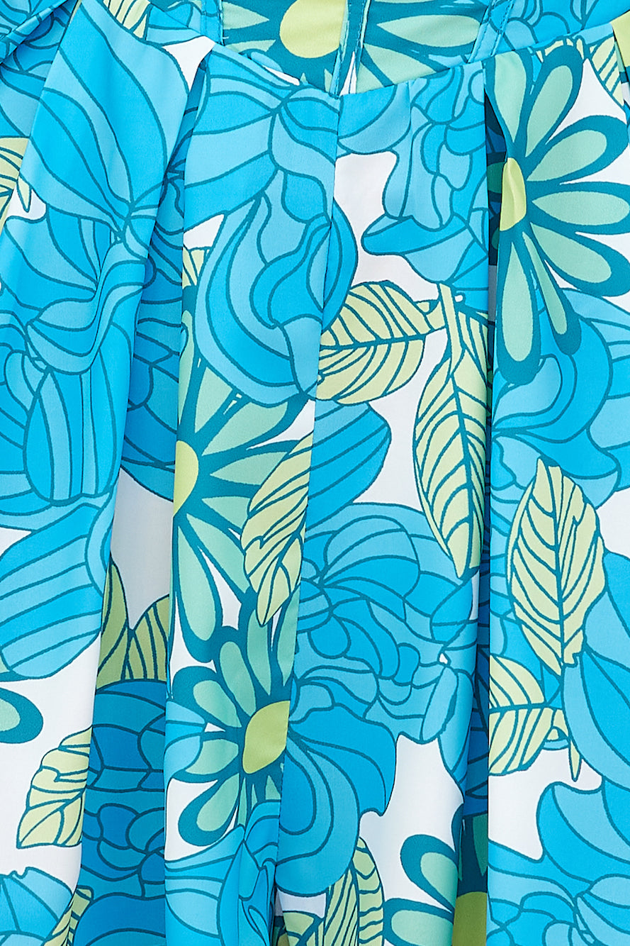 Sweetest Garden Romper Blue