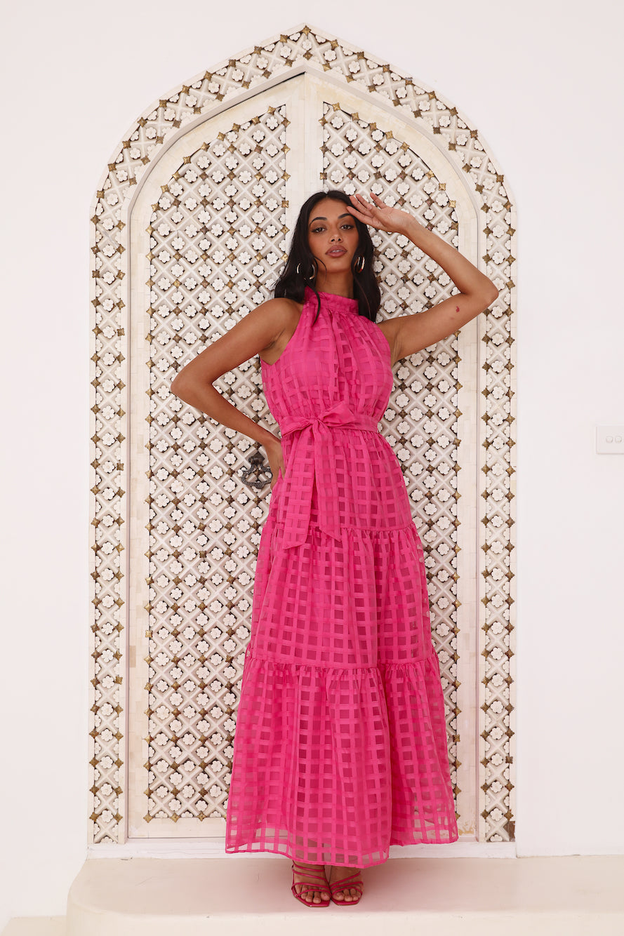 Summertime Picnic Maxi Dress Pink