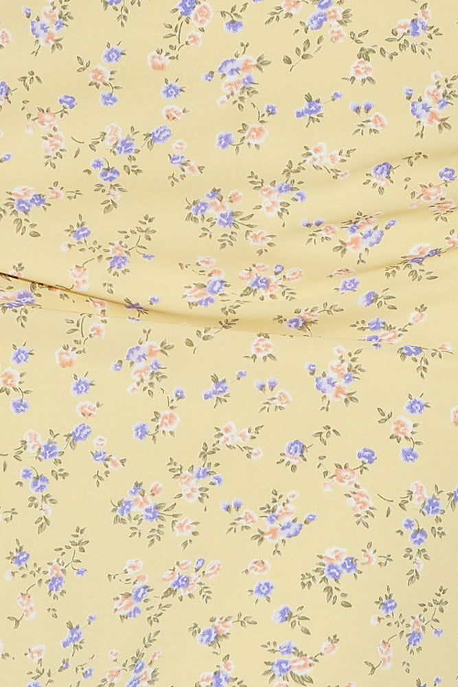 Prettiest Blooms Crop Top Yellow
