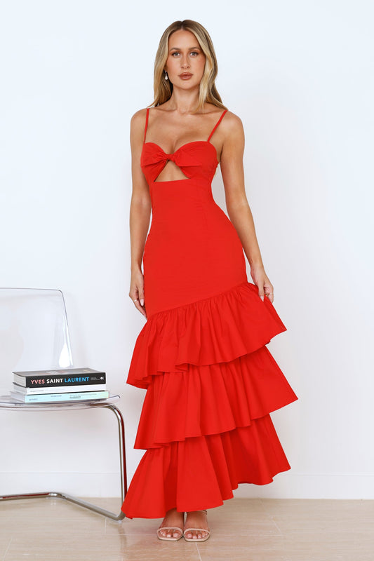 Soulmates Soir��e Maxi Dress Red