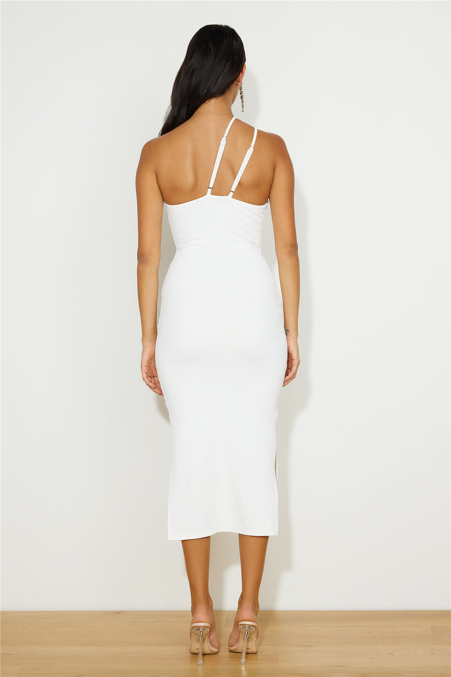 Under The Rainbow Midi Dress White
