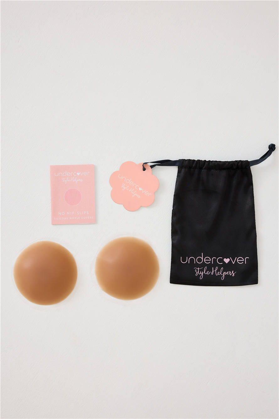 10cm No Nip Slips Nipple Covers Dark