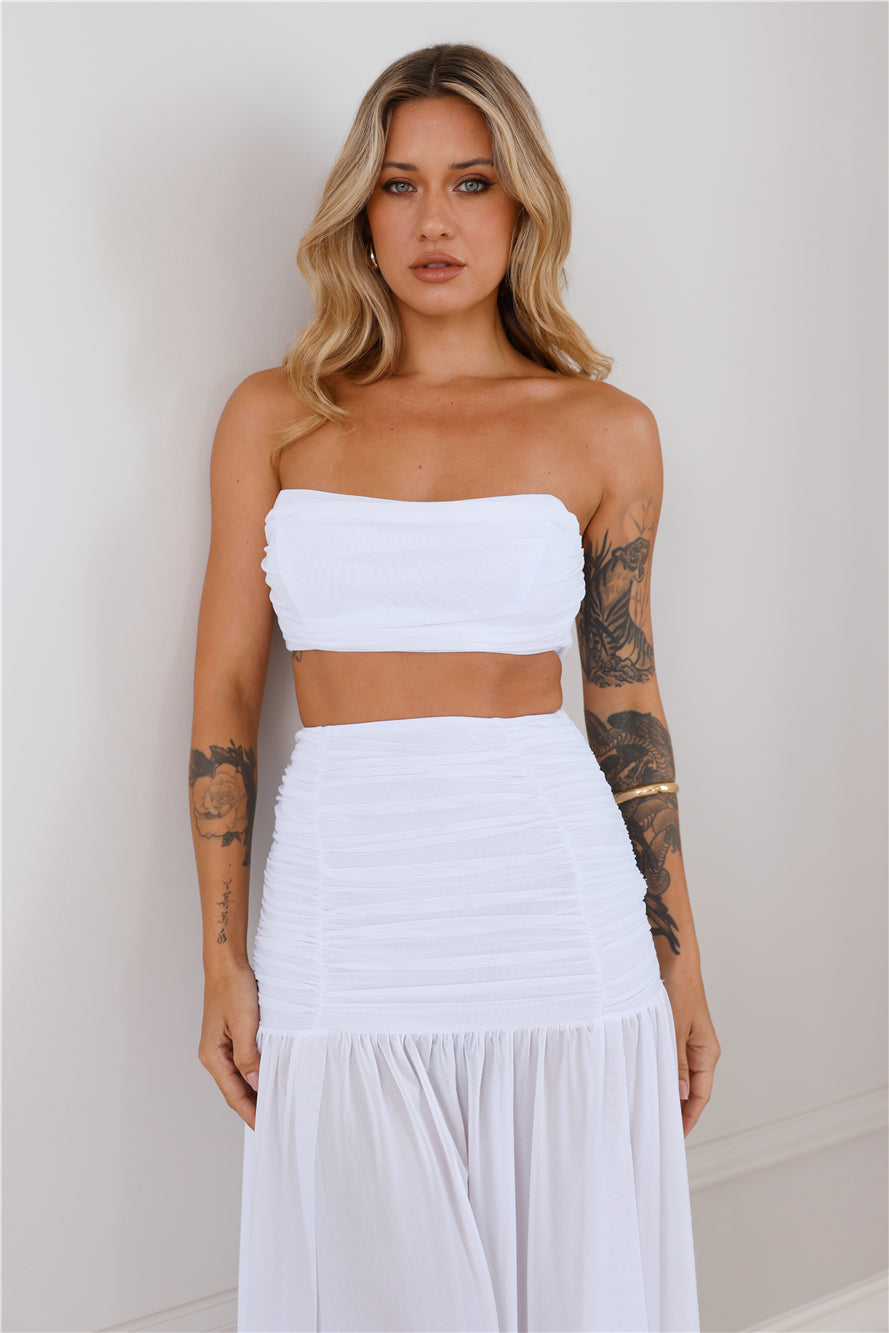 Seaside Celebrations Crop Top White