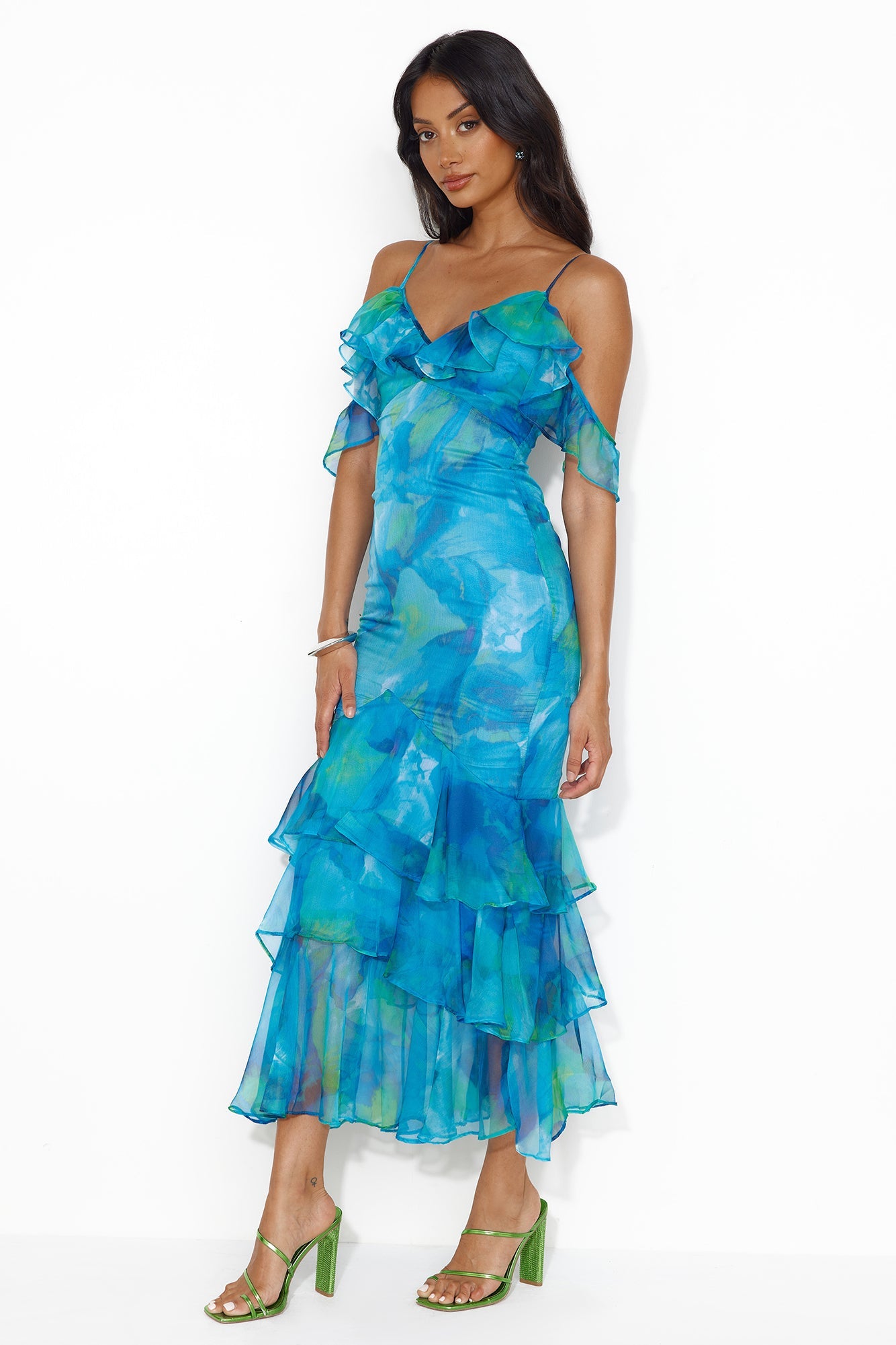 Stars Of Her Maxi Dress Blue