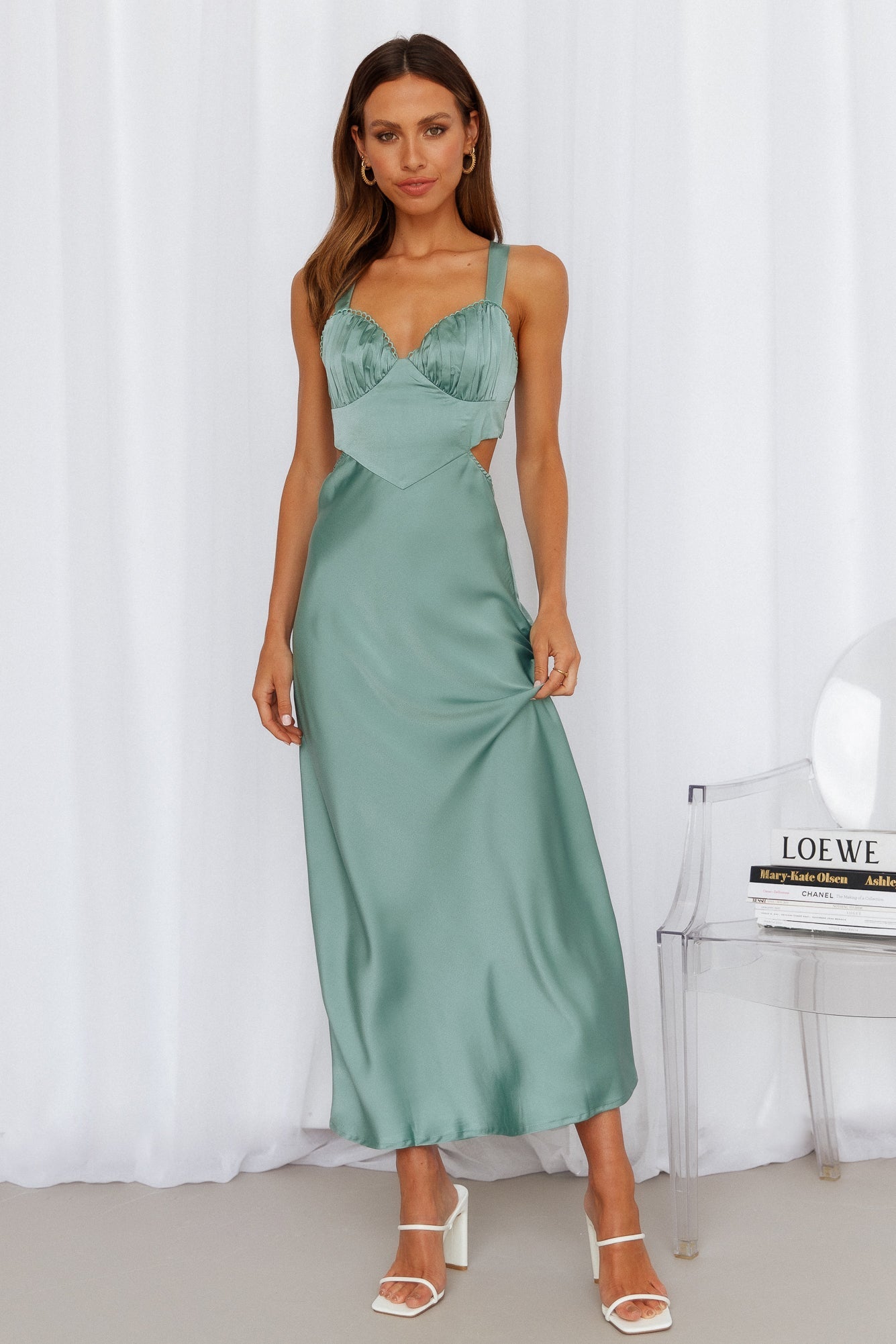 Sweet Mojito Midi Dress Sage