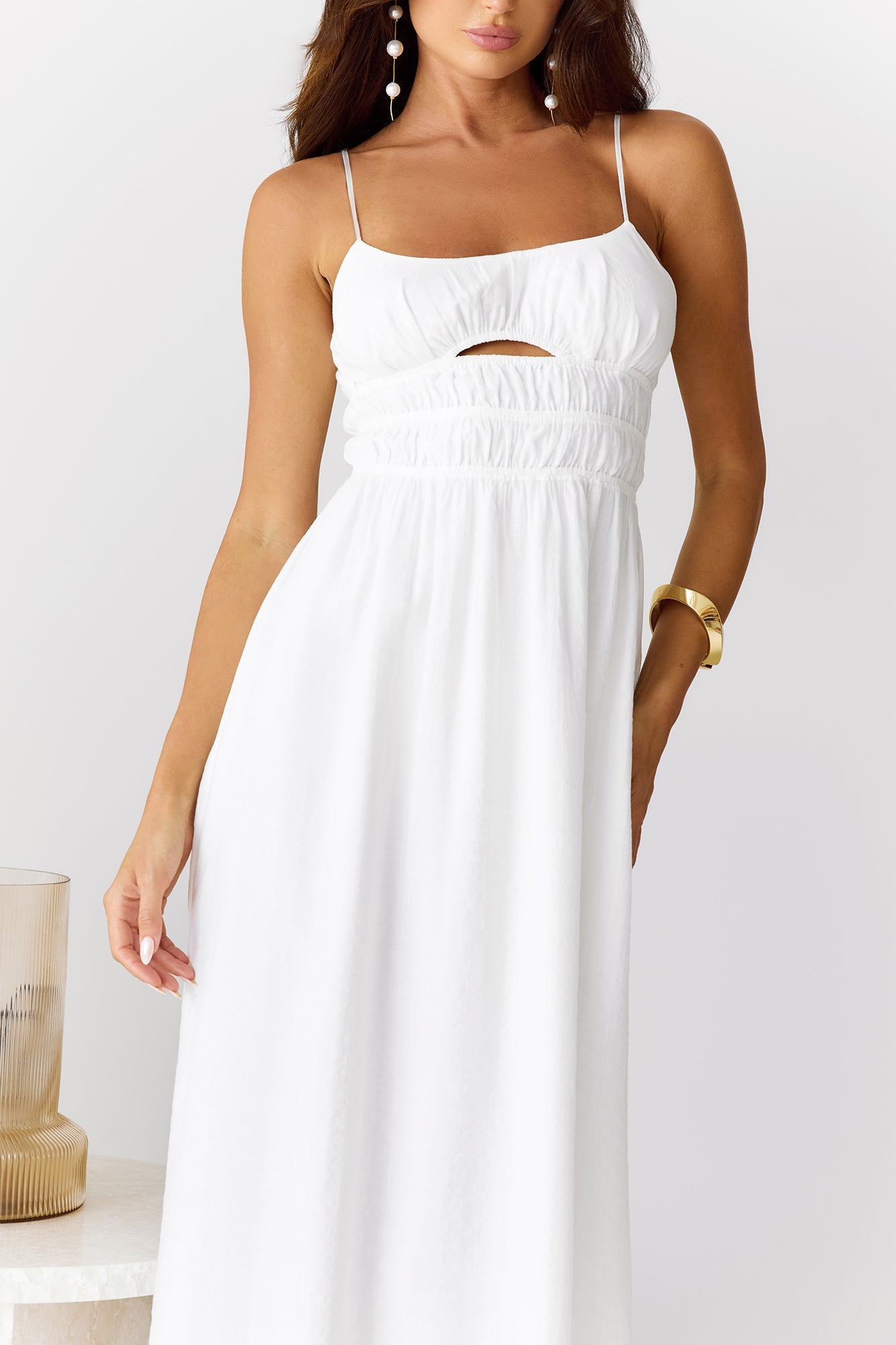 Chic Hideaway Maxi Dress White