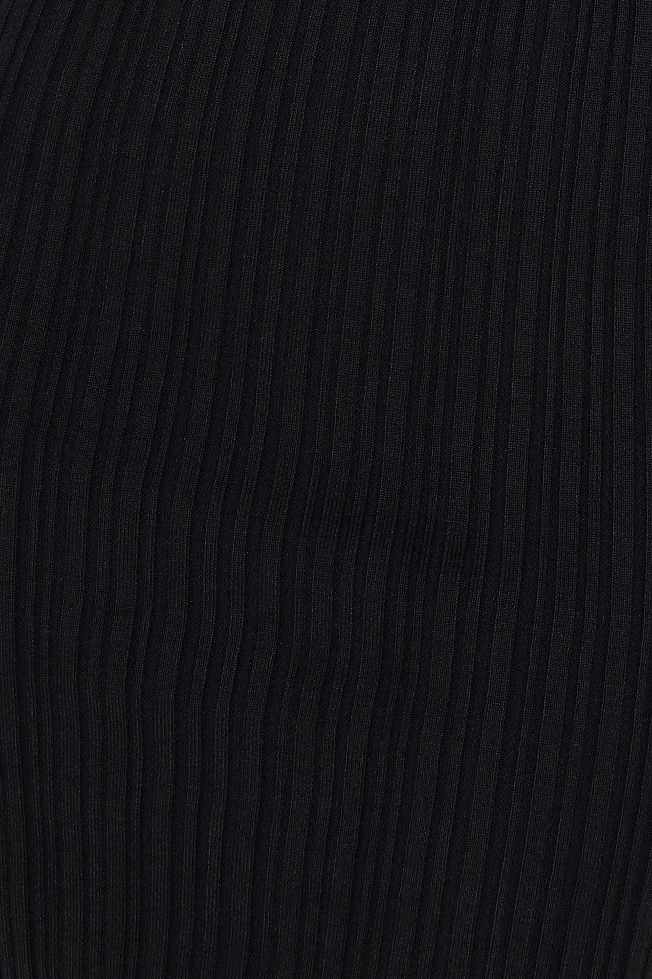 Warm Treat Ribbed Mini Dress Black