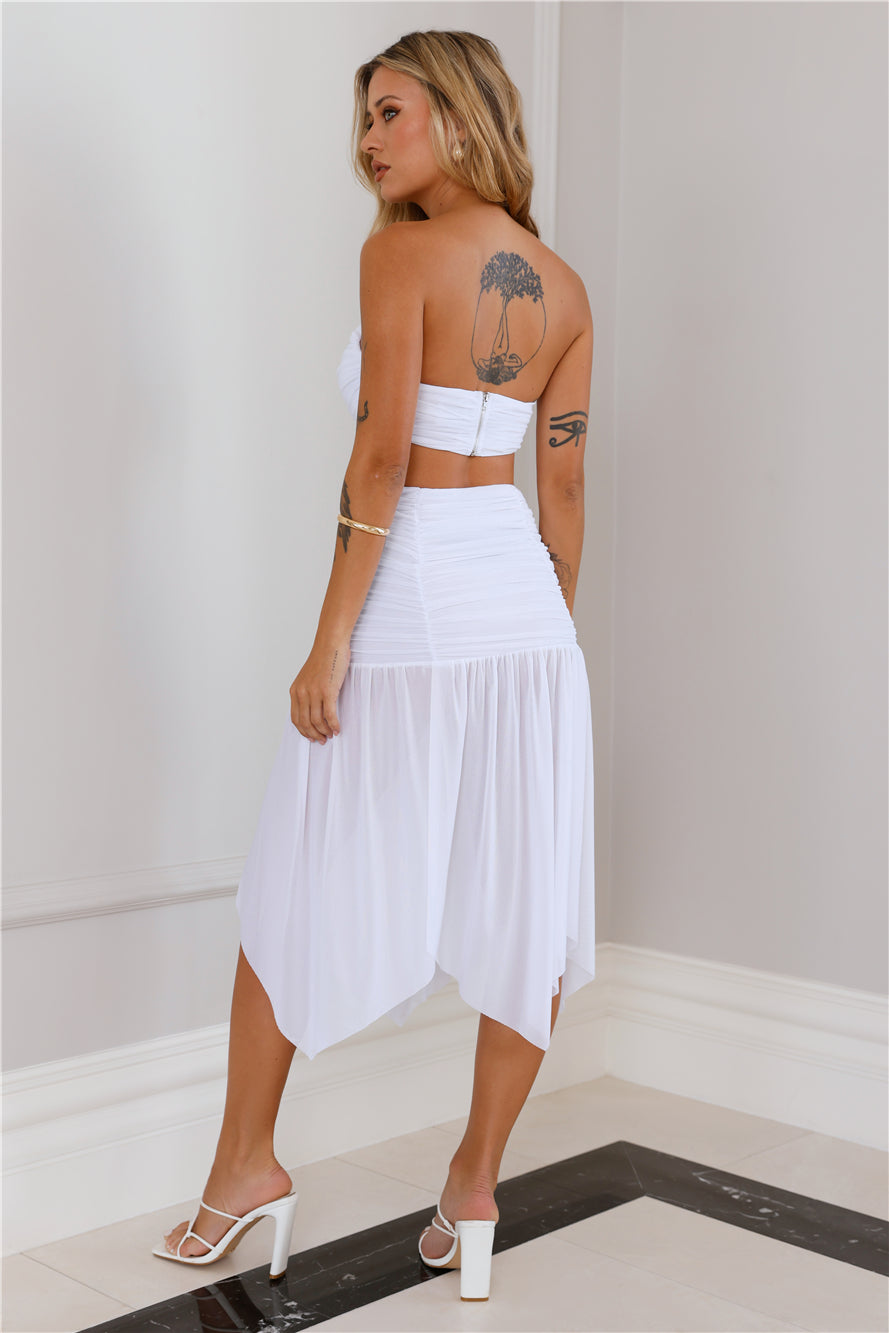 Seaside Celebrations Crop Top White