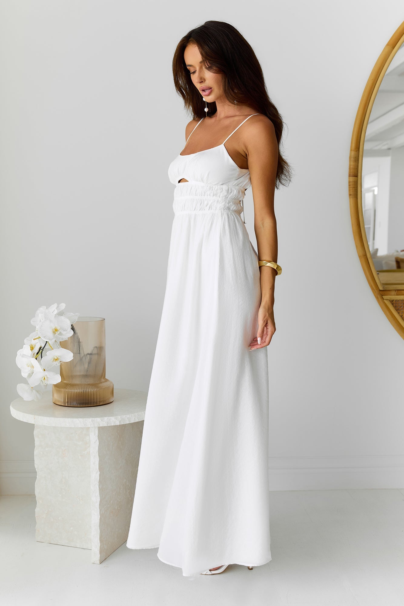 Chic Hideaway Maxi Dress White
