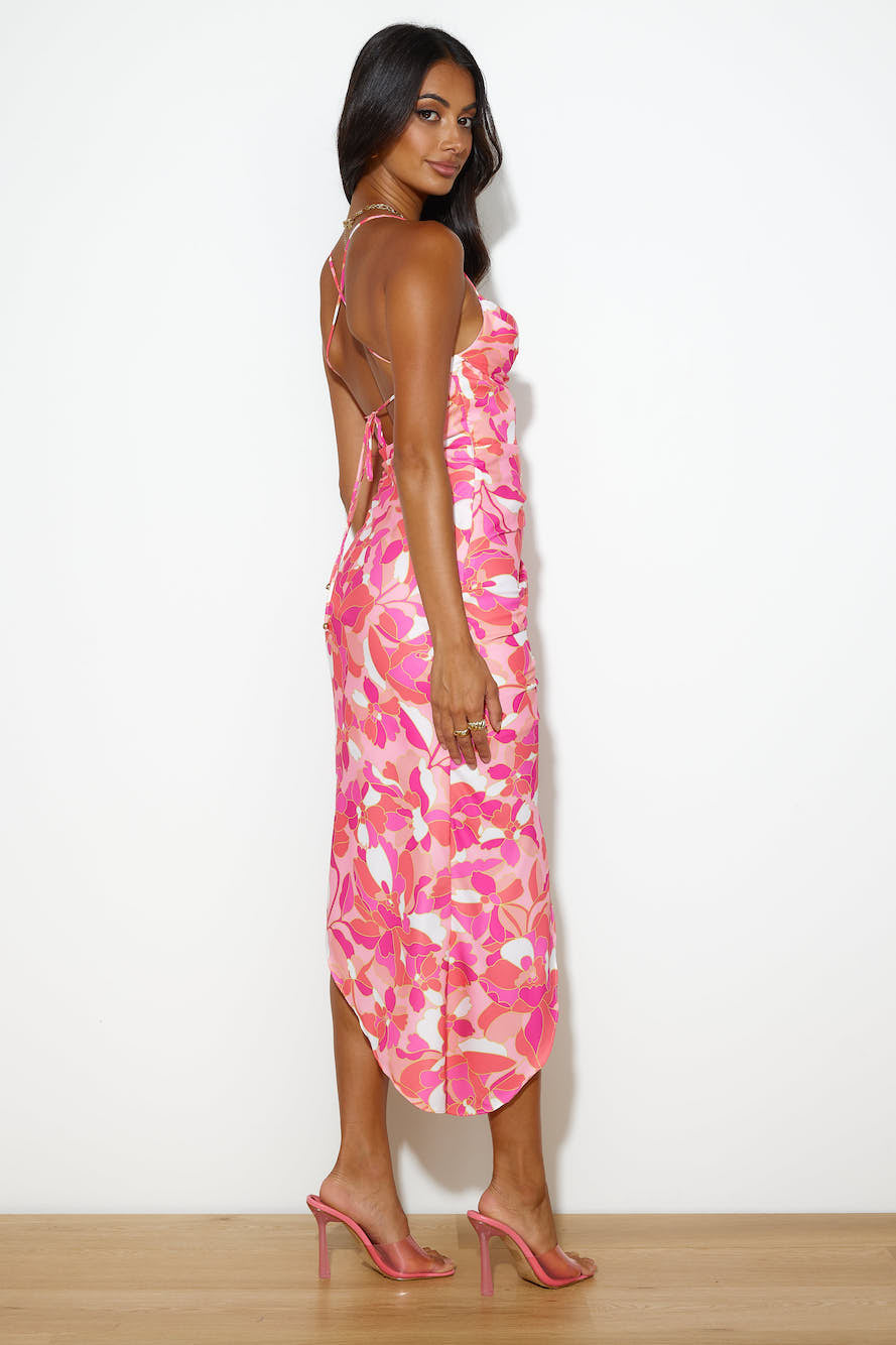 Show Some Midi Dress Pink