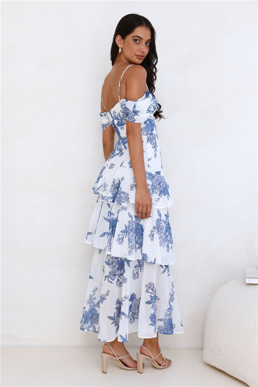 Energy Never Ends Maxi Dress Blue
