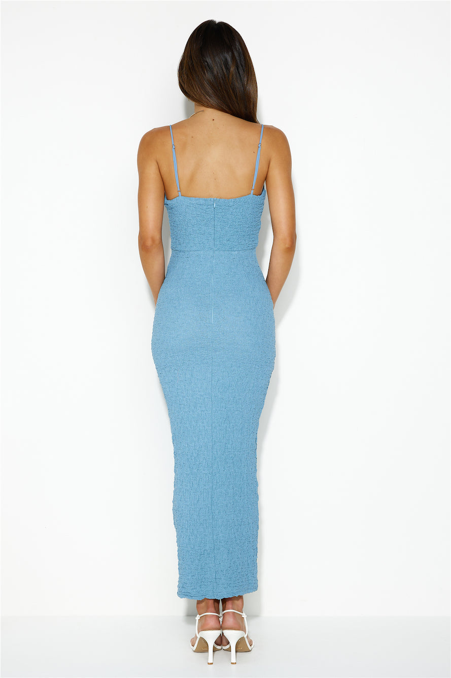 True Mettle Midi Dress Blue