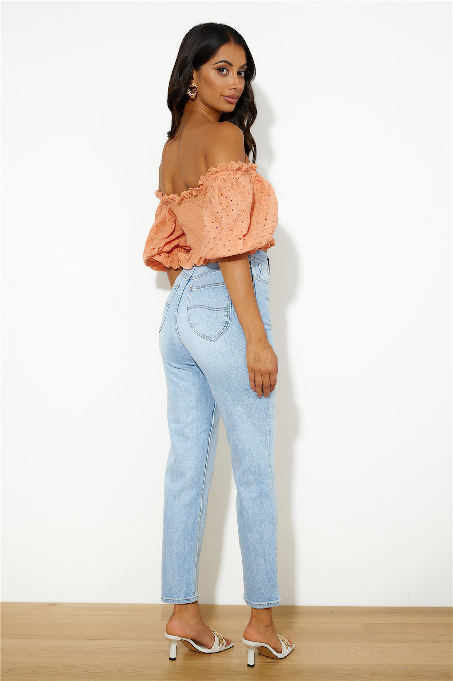 Cool Girl Like Me Crop Top Orange