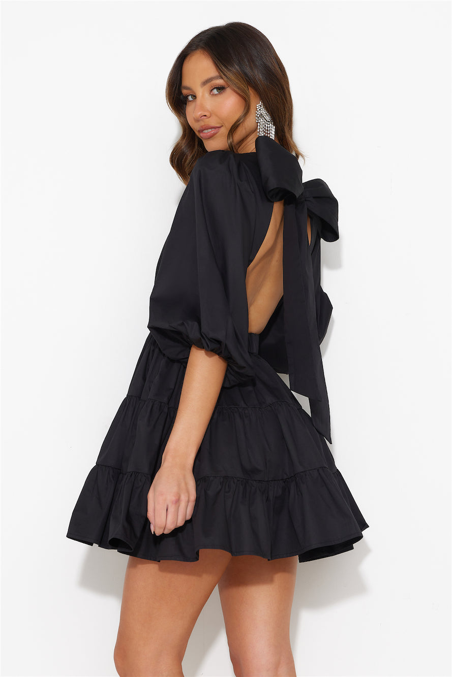 HELLO MOLLY Sweetest Treat Mini Dress Black