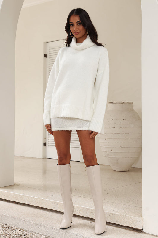 Winnie Mini Skirt White