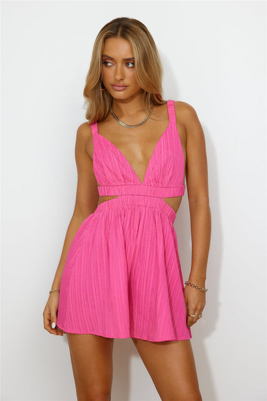 Smooth Sailing Romper Pink