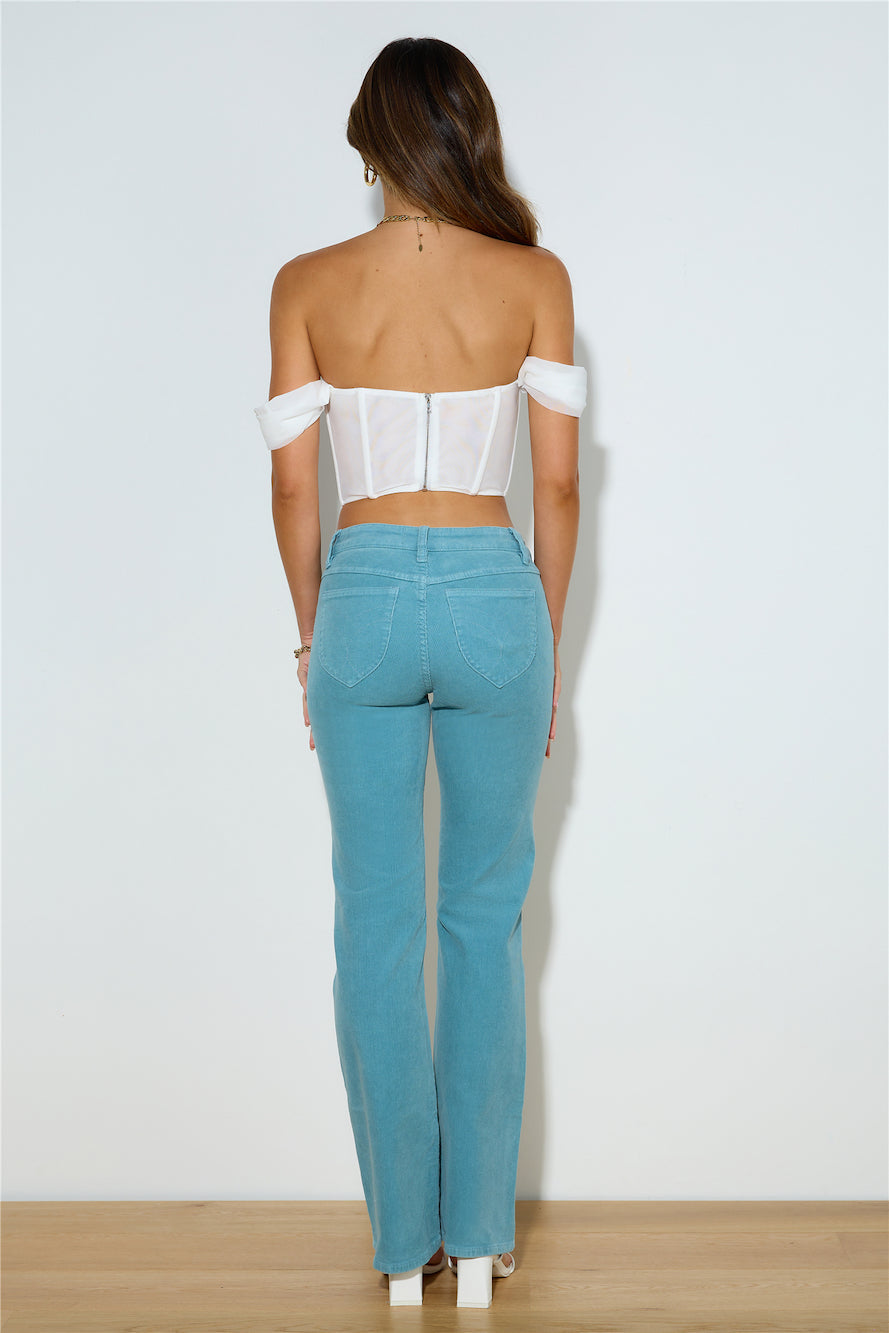 Snatched Up Crop Top White