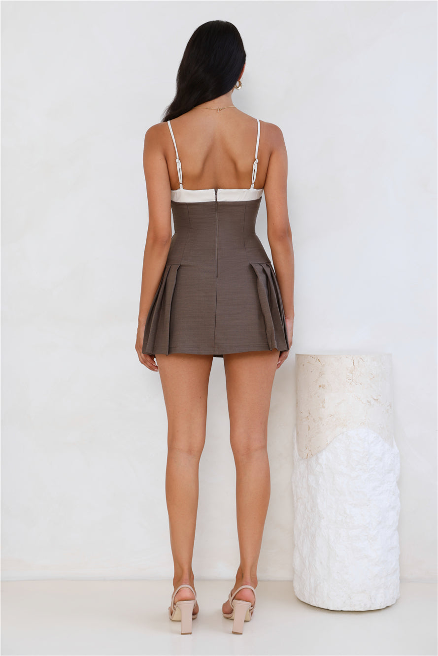 Ace The Game Romper Brown