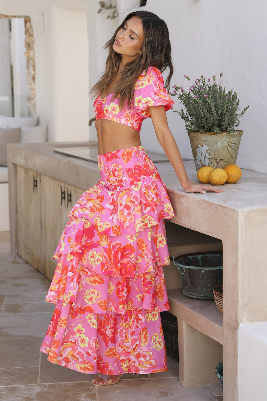 SEVEN WONDERS Yokana Top Pink Floral